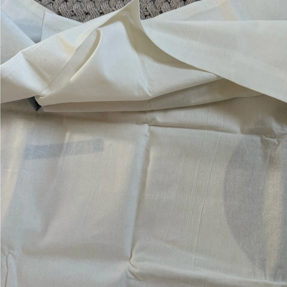 West Elm Hand lock Shapes Duvet Euro Sham Stone White